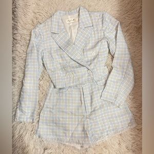 Blue Tweed Cropped Vest & Short Set
FREE T-Shirt With Order